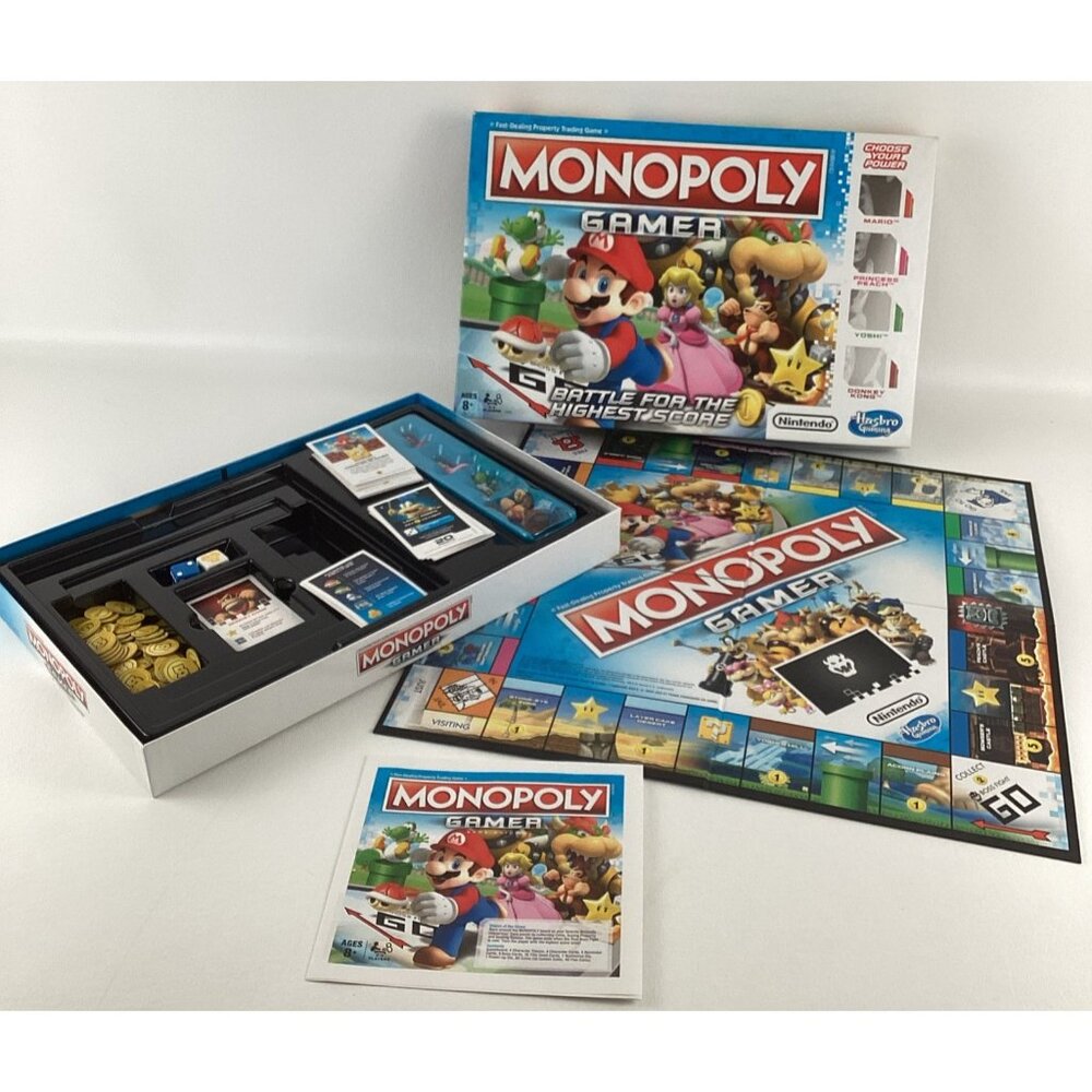 Monopoly Gamer Nintendo Super Mario Board Game Battle For Highest Score Hasbro